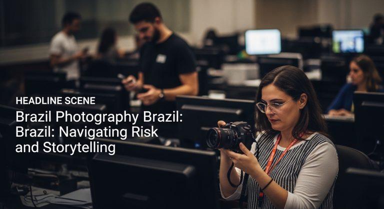 Brazilian street photographer capturing everyday life in a vibrant urban setting.