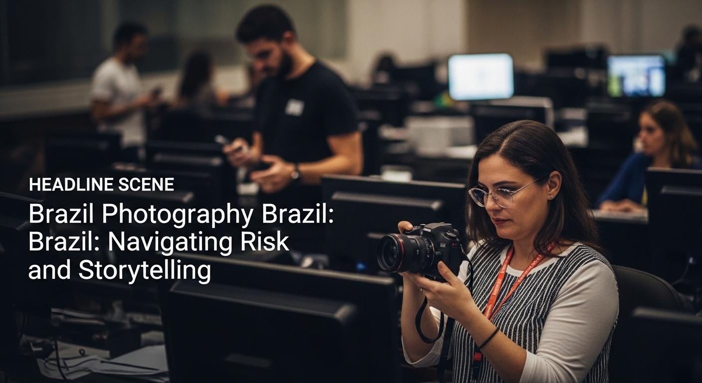 Brazilian street photographer capturing everyday life in a vibrant urban setting.