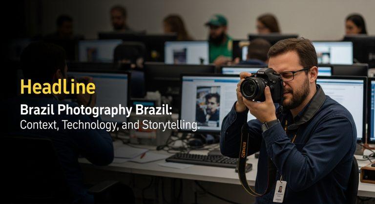 Street photographer in Brazil capturing urban life at dusk