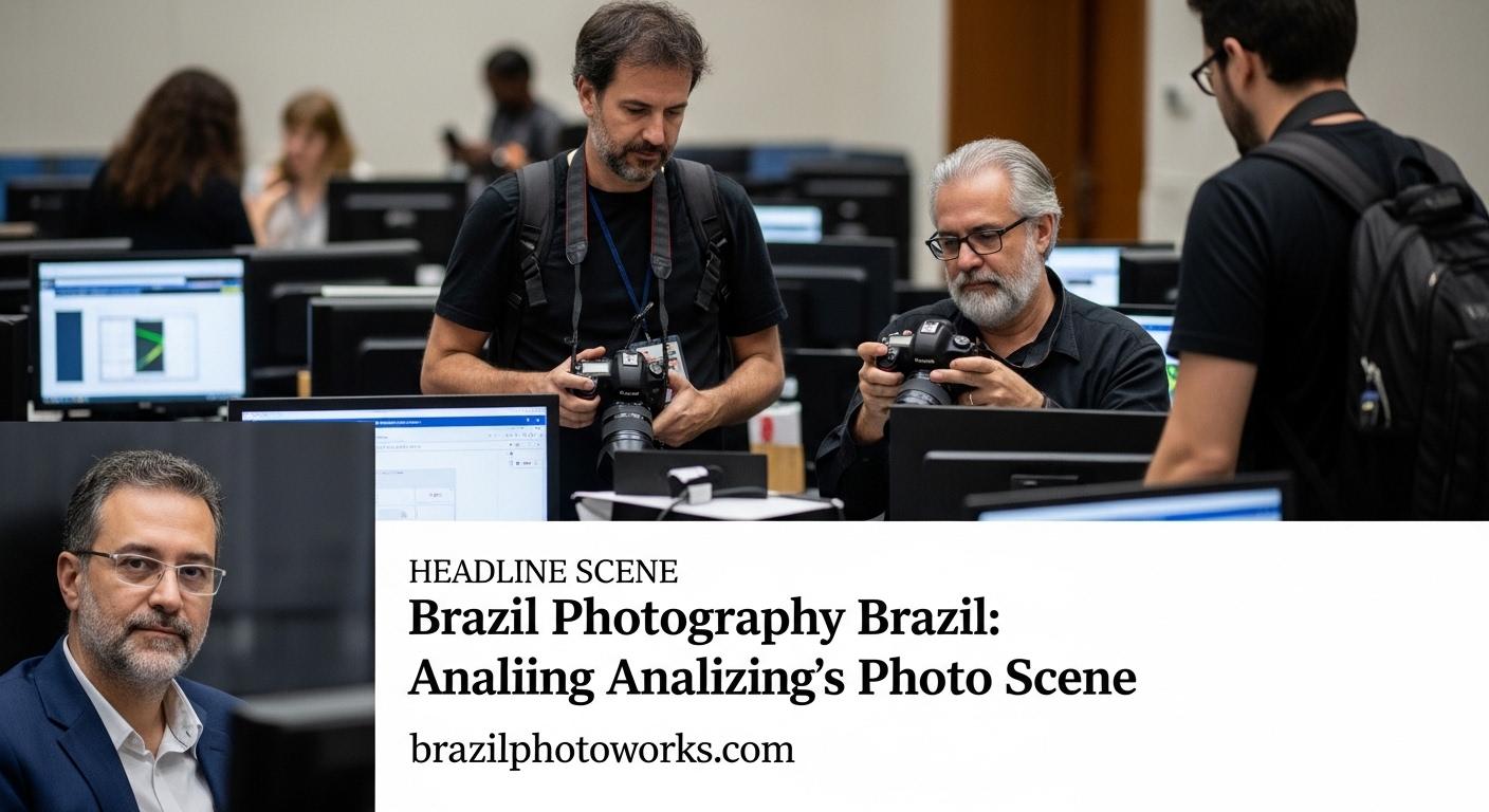 Documentary street photographer in Rio de Janeiro during golden hour