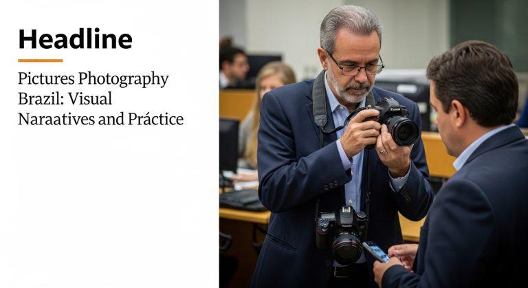 A group of Brazilian photographers capturing street scenes in a colorful cityscape, embodying Pictures Photography Brazi