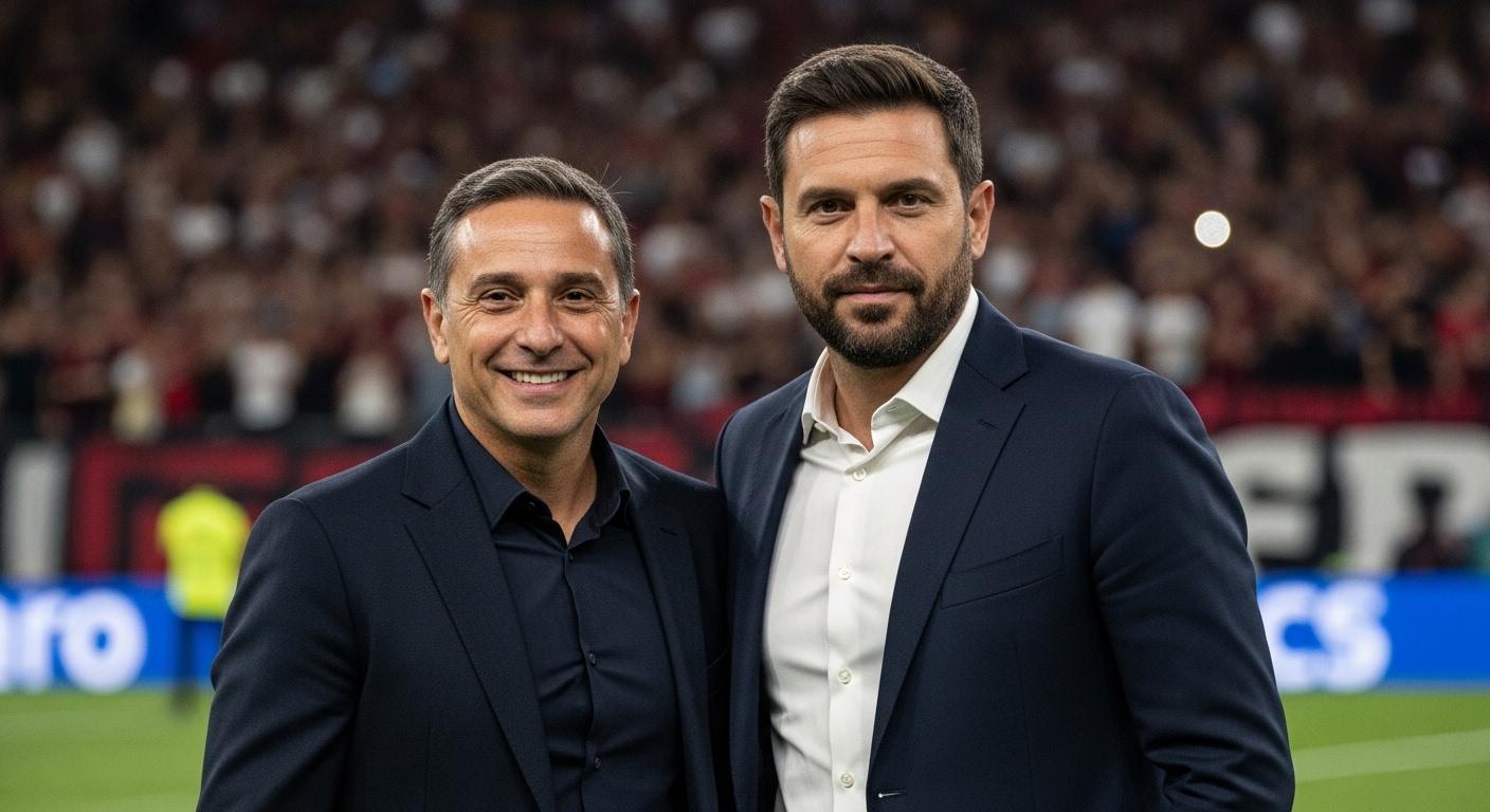 Flamengo players in motion during a Brasileirão match at Maracanã stadium.