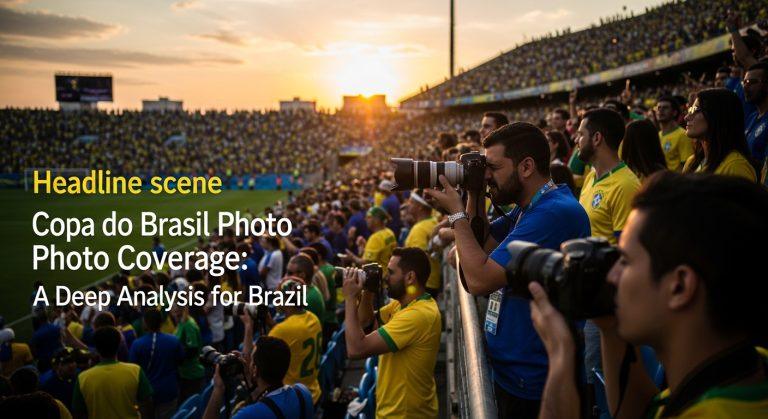 Photographer in Brazil covering Copa do Brasil match, dramatic stadium action at sunset